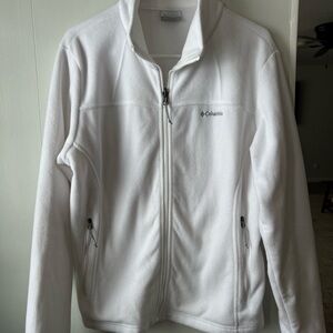 Columbia Soft White Fleece Jacket